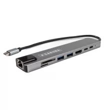 Caruba 8in1 USB-C HUB USB 3.0 - ethernet USB-C csatlakozás