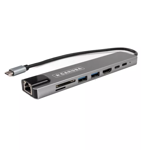 Caruba 8in1 USB-C HUB USB 3.0 - ethernet USB-C csatlakozás