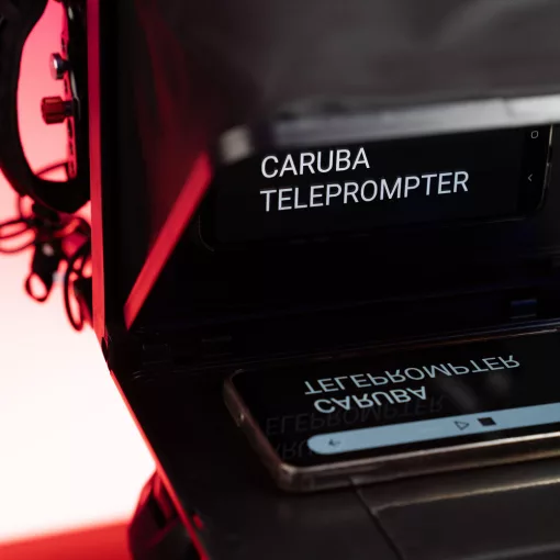 Caruba univerzális súgógép fényképezőgéphez, telefonhoz és tablethez