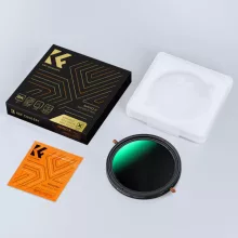 K&F Concept NANO-X, CPL+VARIO ND2-32 szűrő, w/o black cross, HD, vízlep, karcálló, törlőkendő, 37mm (KF-01-2047V1)