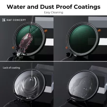 K&F Concept NANO-X, CPL+VARIO ND2-32 szűrő, w/o black cross, HD, vízlep, karcálló, törlőkendő, 43mm (KF-01-2049V1)