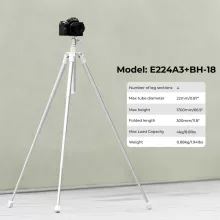 K&F Concept E224A3+BH-18 állvány, selfie bot, Gopro adapter, telefon adapter, bluetooth kioldó (KF-09-120V3)