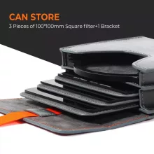 K&F Concept szűrőtartó kemény tok, 3db lapszűrő számára, max 100x100mm - KF-13-106