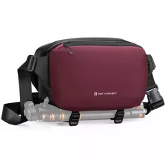   K&F Concept Alpha Sling 10L, fotós oldaltáska, bordó (KF-13-157V7)