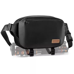   K&F Concept Alpha Sling 10L, fotós oldaltáska, fekete-barna (KF-13-157V8)
