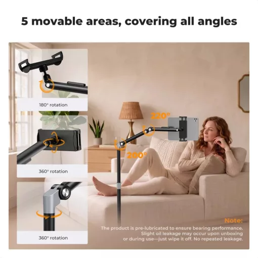 K&F Concept állvány, selfie bot, gömbfej (KF-15-0038)