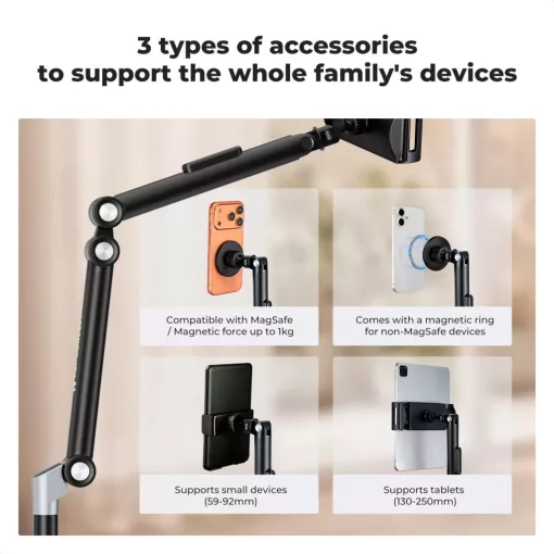 K&F Concept állvány, selfie bot, gömbfej (KF-15-0038)