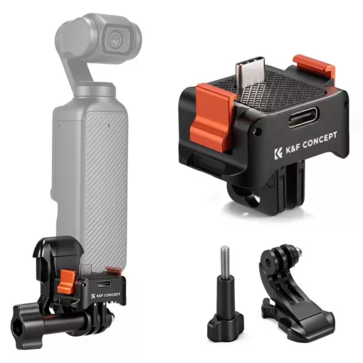 K&F Concept állvány adapter és gyorskioldó talp USB-C csatlakozással, DJI Osmo Pocket 3/4-hez (KF-20-0018)
