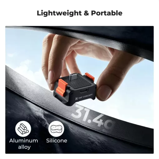 K&F Concept állvány adapter és gyorskioldó talp USB-C csatlakozással, DJI Osmo Pocket 3/4-hez (KF-20-0018)