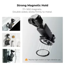 K&F Concept PP62 mágneses alumínium bővítőkeret MagSafe telefontartóval, DJI Osmo Pocket 3/4-hez (KF-20-0021)