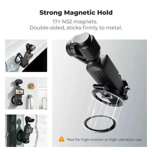 K&F Concept PP62 mágneses alumínium bővítőkeret MagSafe telefontartóval, DJI Osmo Pocket 3/4-hez (KF-20-0021)