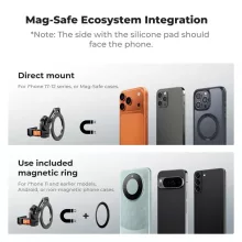 K&F Concept PP62 mágneses alumínium bővítőkeret MagSafe telefontartóval, DJI Osmo Pocket 3/4-hez (KF-20-0021)