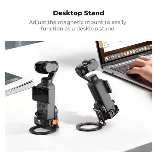 K&F Concept PP62 mágneses alumínium bővítőkeret MagSafe telefontartóval, DJI Osmo Pocket 3/4-hez (KF-20-0021)