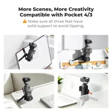 K&F Concept PP63 mágneses mini állvány és védőkeret, DJI Osmo Pocket 3/4-hez (KF-20-0022)