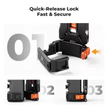 K&F Concept PP63 mágneses mini állvány és védőkeret, DJI Osmo Pocket 3/4-hez (KF-20-0022)