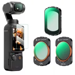   K&F Concept szűrő szett DJI Osmo Pocket 3/4 (CPL+Black mist 1/4+ND2-32) (KF-2148)
