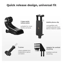 K&F Concept akciókamera és okostelefon mellpánt, fejpánt szett (KF-2290)