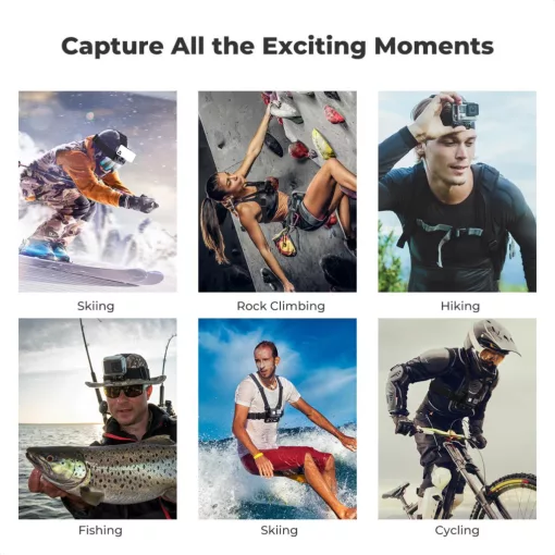 K&F Concept akciókamera és okostelefon mellpánt, fejpánt szett (KF-2290)