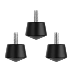   K&F Concept univerzális csúszásgátló gumis állványláb tüske, 1/4"-os menet, 3 darabos szett (KF-31-050)