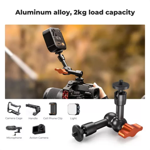 K&F Concept MS31 magic arm, 15cm + super clamp, satu, 15-55mm (KF-31-130)