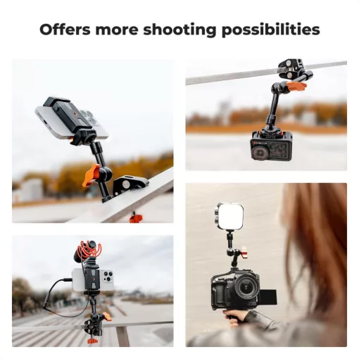 K&F Concept MS31 magic arm, 15cm + super clamp, satu, 15-55mm (KF-31-130)