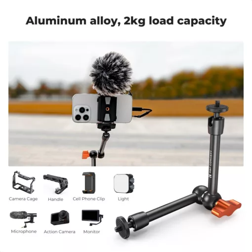 K&F Concept MS32 magic arm, 25cm + super clamp, satu, 15-55mm (KF-31-131)