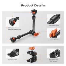 K&F Concept MS33 magic arm, 25cm + super clamp, satu, 15-55mm (KF-31-132)