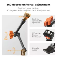 K&F Concept MS33 magic arm, 25cm + super clamp, satu, 15-55mm (KF-31-132)