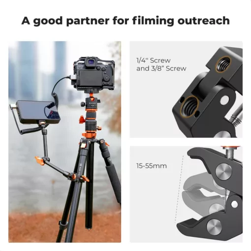 K&F Concept MS33 magic arm, 25cm + super clamp, satu, 15-55mm (KF-31-132)