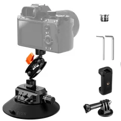   K&F Concept MS46 bővíthető tapadókorong, 15,2cm-es tapadófelület, magic arm, telefon, Gopro adapter (KF-31-136)