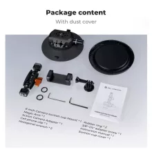 K&F Concept MS46 bővíthető tapadókorong, 15,2cm-es tapadófelület, magic arm, telefon, Gopro adapter (KF-31-136)