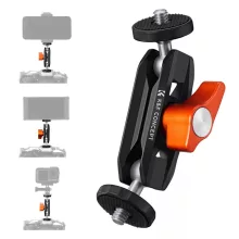 K&F Concept MS14 magic arm, 360°-os forgás, dupla gömbfej, 2kg teherbírás (KF-31-137)