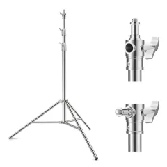   K&F Concept lámpaállvány, 289cm magasság, 11kg teherbírás, rozsdamentes acél (KF-34-044)