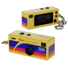   Mikrosat G6 vintage mini digitális fényképezőgép, kulcstartó (Sárga)