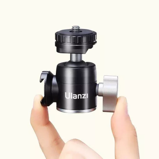 Ulanzi U60 mini állvány gömbfej, 2db vakupapucs, 2kg teherbírás (UL-2046)