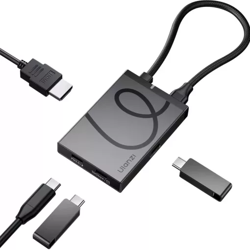 Ulanzi H1 4-in-1 USB-C Media Hub, multimédiás dokkoló, 3db USB-C, 1db HDMI (UL-M033)
