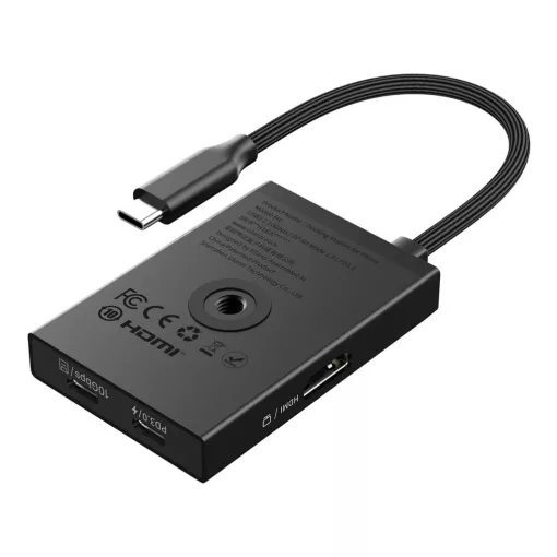 Ulanzi H1 4-in-1 USB-C Media Hub, multimédiás dokkoló, 3db USB-C, 1db HDMI (UL-M033)