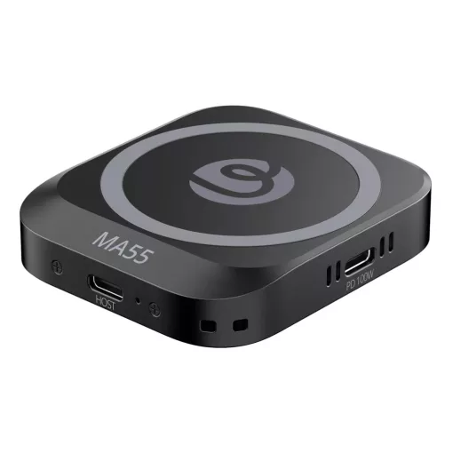 Ulanzi MA55 mágneses alumínium SSD ház aktív hűtéssel, NVMe/SATA meghajtókhoz, USB-C 10 Gbps (UL-M097)