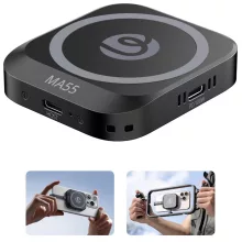 Ulanzi MA55 mágneses alumínium SSD ház aktív hűtéssel, NVMe/SATA meghajtókhoz, USB-C 10 Gbps (UL-M097)