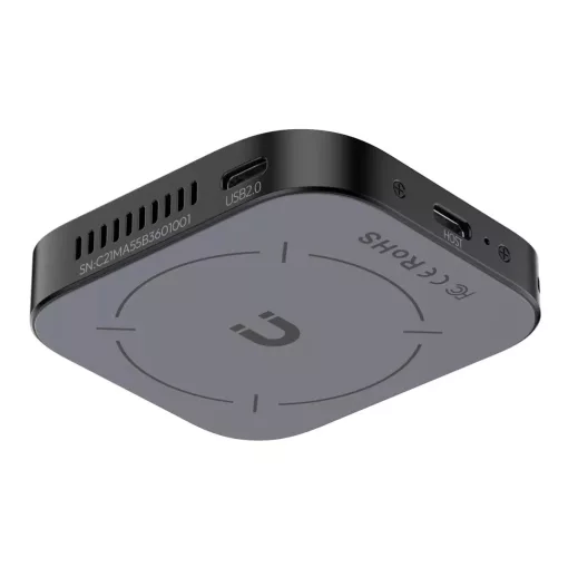 Ulanzi MA55 mágneses alumínium SSD ház aktív hűtéssel, NVMe/SATA meghajtókhoz, USB-C 10 Gbps (UL-M097)