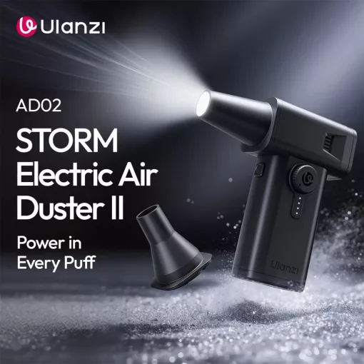 Ulanzi AD02 Storm beépített akkumulátoros porfújó, 130000RPM, fekete (UL-X086)