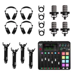 RODE Ultimate Podcast Kit - 4 fős Szett