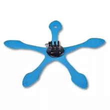 Miggö Splat 3in1 hajlítható lábú miniállvány, telefon és akciókamera adapterrel, kék (M-MW-SP-3IN1-BL-50)