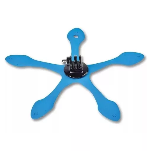 Miggö Splat 3in1 hajlítható lábú miniállvány, telefon és akciókamera adapterrel, kék (M-MW-SP-3IN1-BL-50)